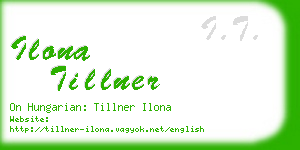 ilona tillner business card